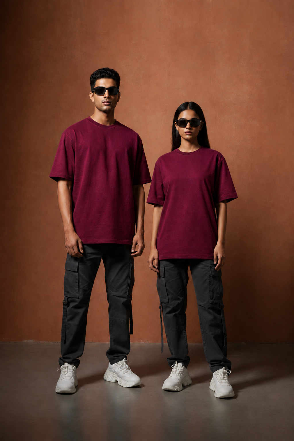 Maroon | Premium Oversized Boxy Fit T-Shirt