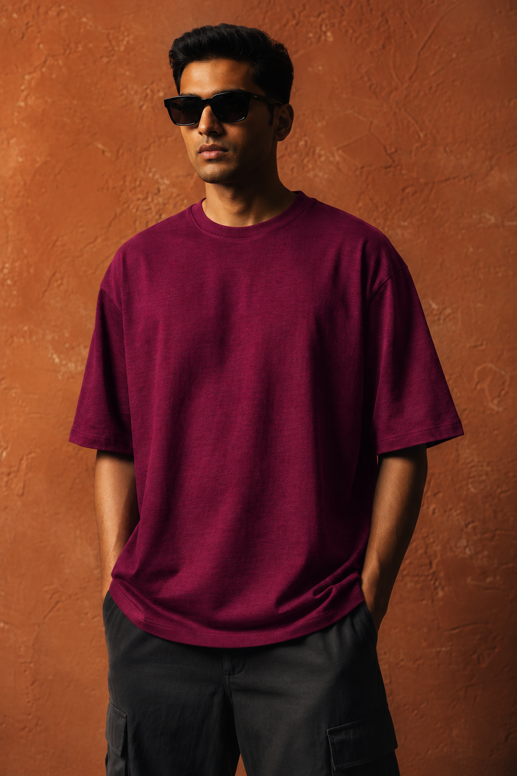 Maroon | Premium Oversized Boxy Fit T-Shirt