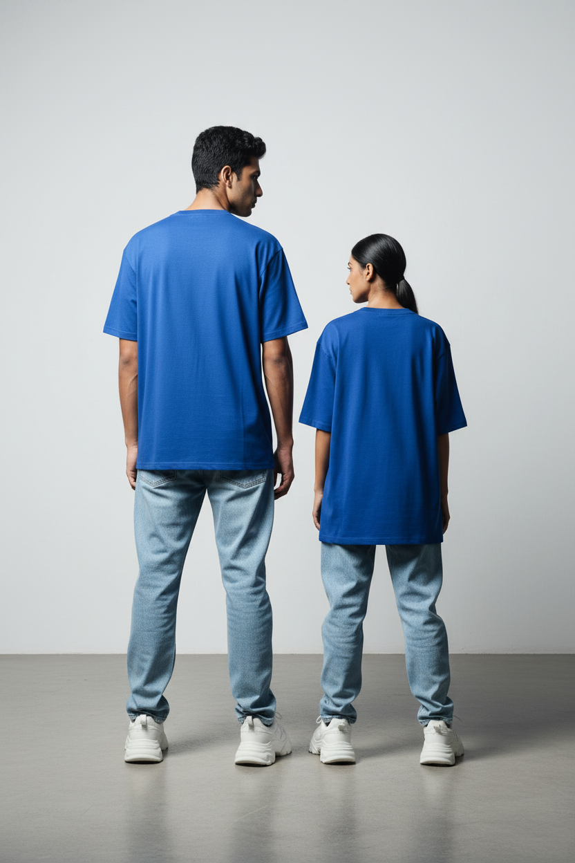 Royal Blue | Premium Oversized Boxy Fit T-Shirt